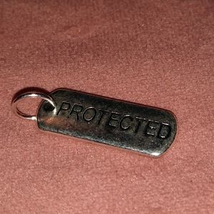 BOGO New Silver Tag type Word Bracelet Necklace Charm Pendant Protected